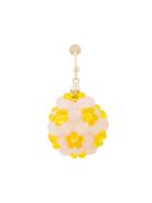 Simone Rocha Floral Drop Single Earring - Pink & Purple