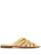 Santoni Woven Strappy Sandals - Gold