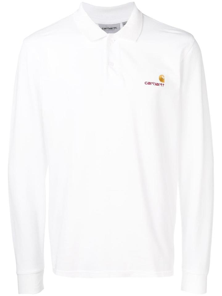 Carhartt Heritage Embroidered Logo Polo Shirt - White