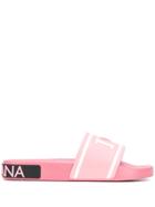 Dolce & Gabbana I Love D & G Slide Sandals - Pink