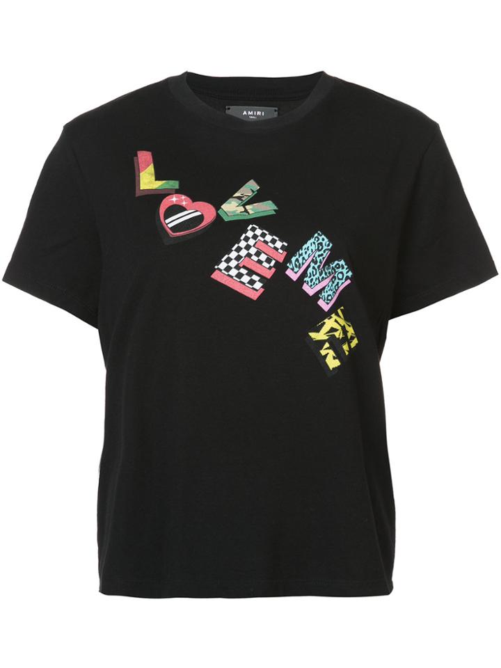 Amiri Love Me Not Printed T-shirt - Black