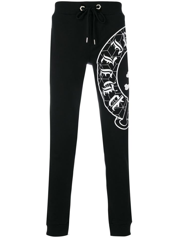 Philipp Plein - Printed Sweatpants - Men - Cotton - Xl, Black, Cotton