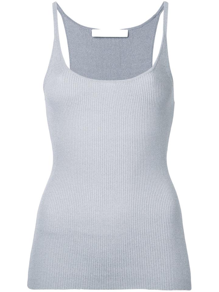 Dion Lee - Pinacle Knit Cami - Women - Nylon/rayon - 6, Grey, Nylon/rayon