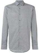 Karl Lagerfeld Abstract Print Slim-fit Shirt - Blue