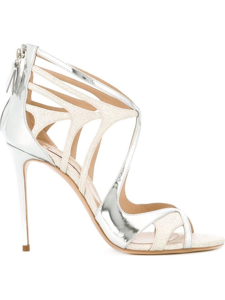 Casadei Glitter Stiletto Sandals
