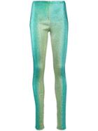 Area Fitted Leggings - Blue