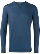 Laneus Plain Sweatshirt, Men's, Size: 54, Blue, Silk/cashmere