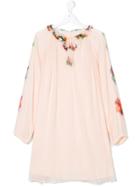 Chloé Kids Tassel Dress - Pink & Purple