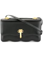 Hermès Vintage Palm Tree Motif Shoulder Bag - Black