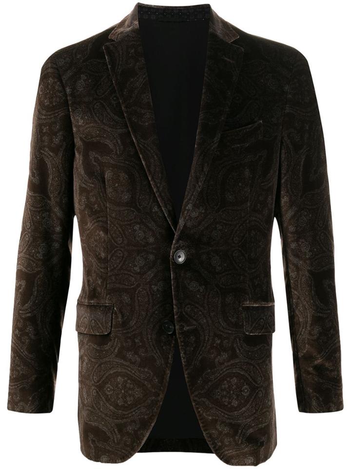 Etro Paisley Blazer - Brown