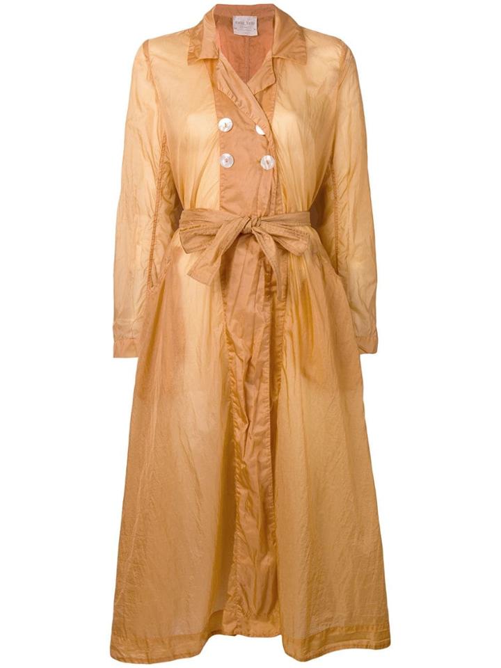 Forte Forte Sheer Trench Coat - Pink