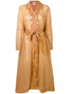 Forte Forte Sheer Trench Coat - Pink