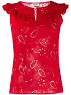 Liu Jo Embroidered Sleeveless Top