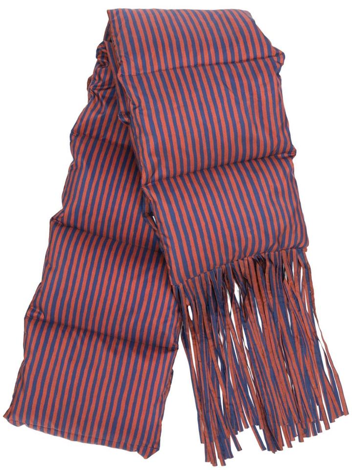 Christian Wijnants Azar Striped Puffer Scarf - Blue