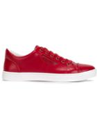 Dolce & Gabbana Classic Sneakers, Men's, Size: 42, Red, Leather/rubber