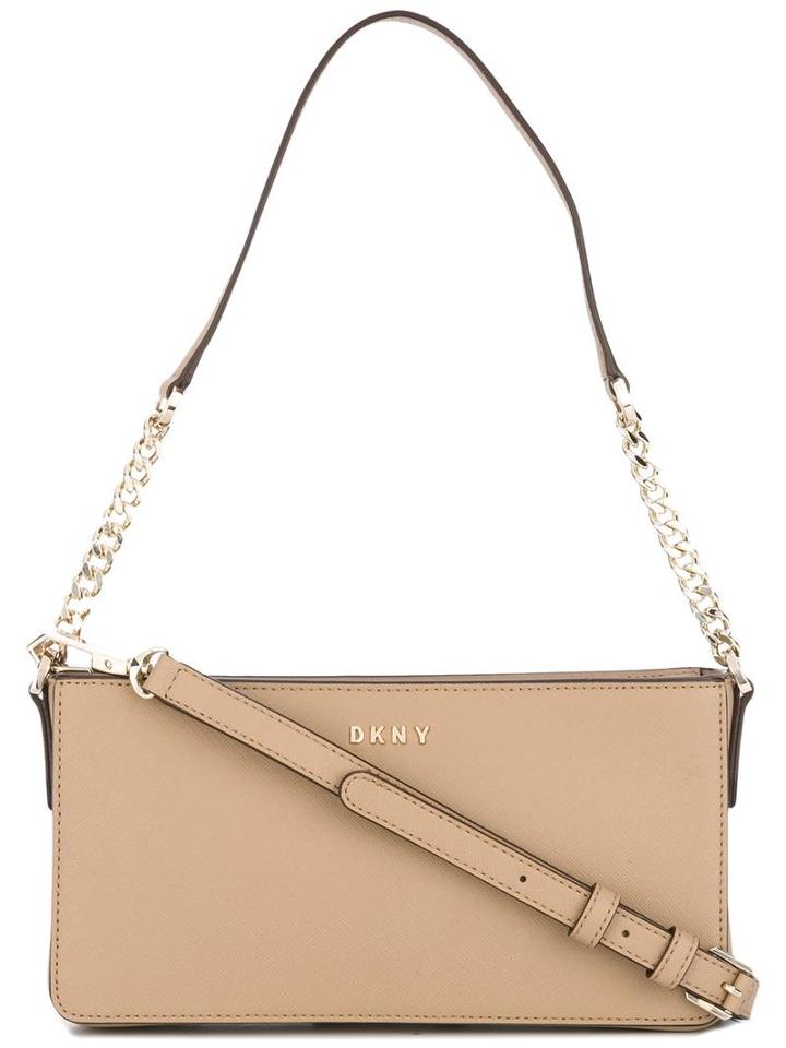 Dkny Small Logo Plaque Crossbody Bag, Women's, Nude/neutrals