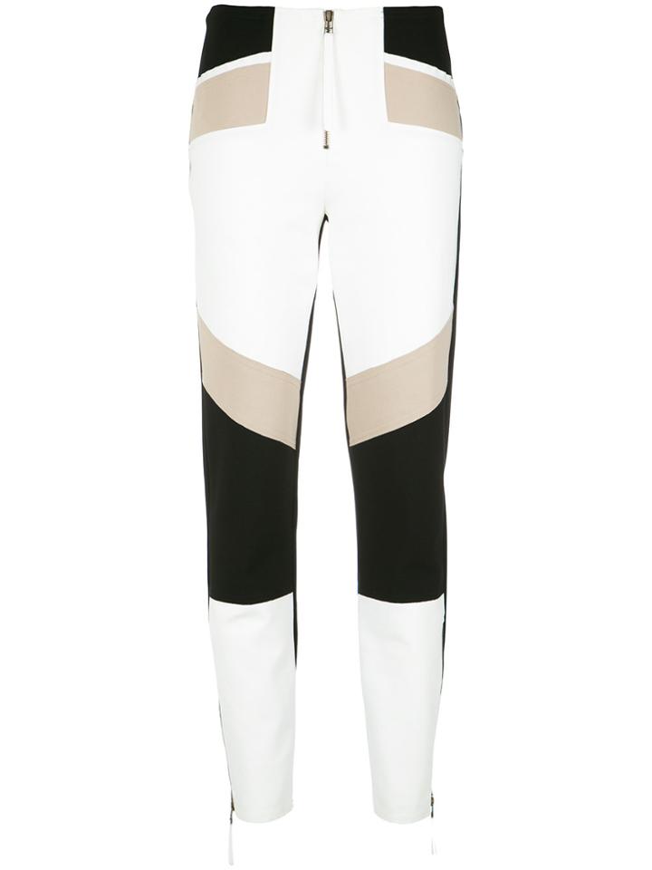 Alcaçuz Panelled Skinny Trousers - White