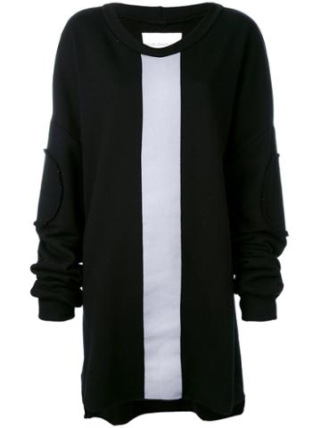 Long Sweatshirt - Women - Cotton/polyester - One Size, Black, Cotton/polyester, Nelly Johansson