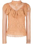 See By Chloé Victorian Lace Blouse - Brown