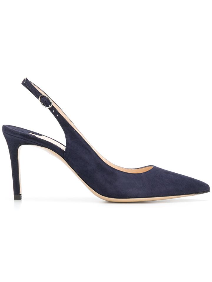 Roberto Festa Sling-back Pointed Pumps - Blue