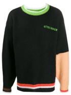 Ottolinger Contrast Sleeve Sweater - Black