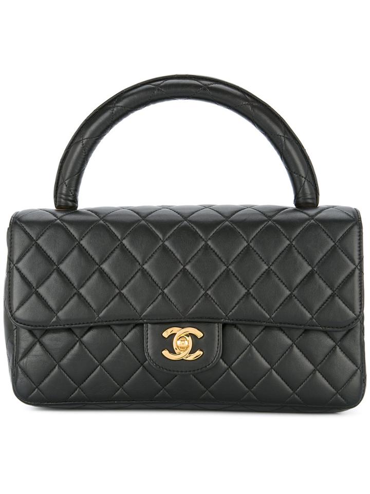 Chanel Vintage Turn-lock Handbag - Black