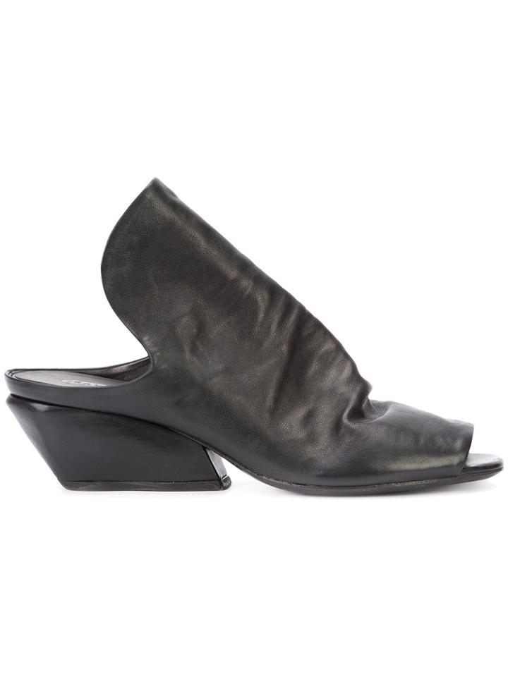 Marsèll Open Toe Mule Sandals - Black
