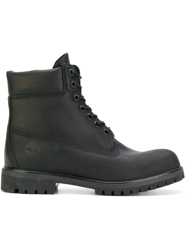Timberland Lace-up Combat Boots - Black