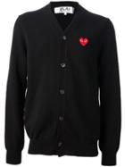 Comme Des Garçons Play Embroidered Heart Cardigans