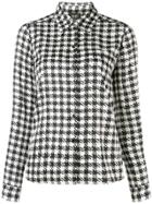 Liu Jo Houndstooth Print Shirt - Black