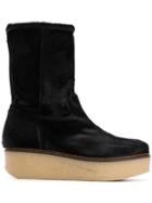 Flamingos Cheyenne Platform Boots - Black