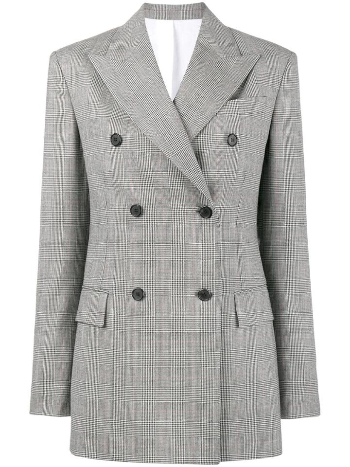 Calvin Klein 205w39nyc Wall Street Double Breasted Jacket - Grey