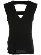 Andrea Bogosian V-neck Tank Top - Black