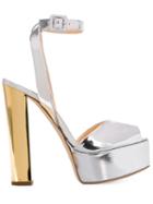 Giuseppe Zanotti Design Betty Sandals, Women's, Size: 38.5, Grey, Leather