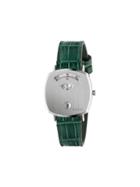 Gucci Green Grip Logo-engraved Crocodile Watch
