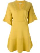 Chloé V-neck Dress, Women's, Size: 36, Yellow/orange, Viscose