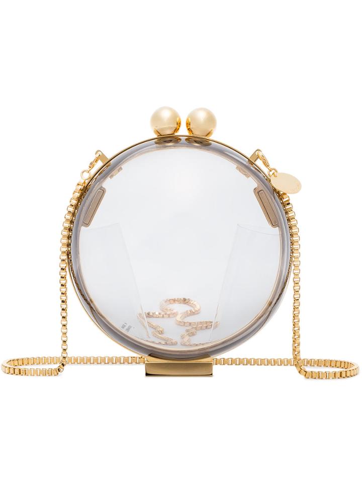 Marzook Lucid Classic Sphere Plexiglass Clutch - Metallic