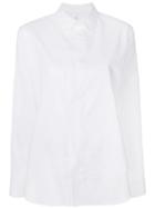 Y's Layered Button Up Shirt - White