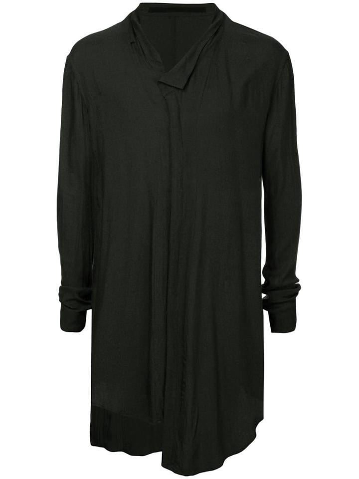 Julius Asymmetric Loose Fit Shirt - Black
