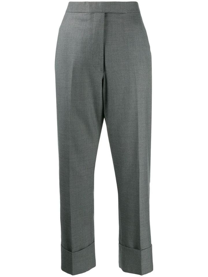 Thom Browne Super 120s Mens Fit Trousers - Grey