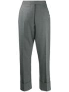 Thom Browne Super 120s Mens Fit Trousers - Grey