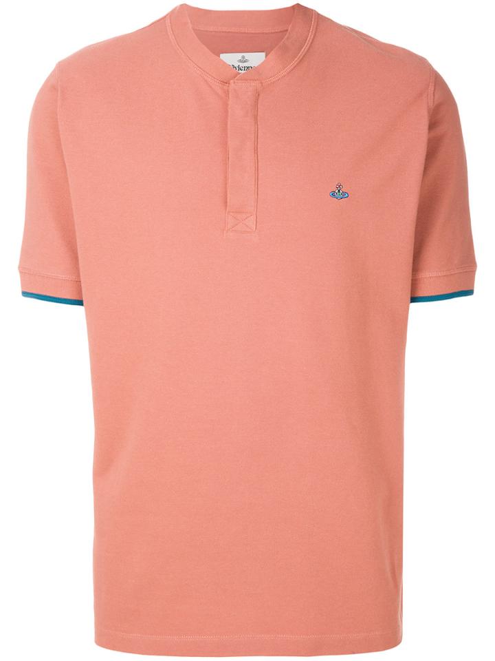 Vivienne Westwood Henley Neck Polo Shirt - Nude & Neutrals