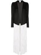 Galvan Dusk Long Contrast Fringe Jacket - Black