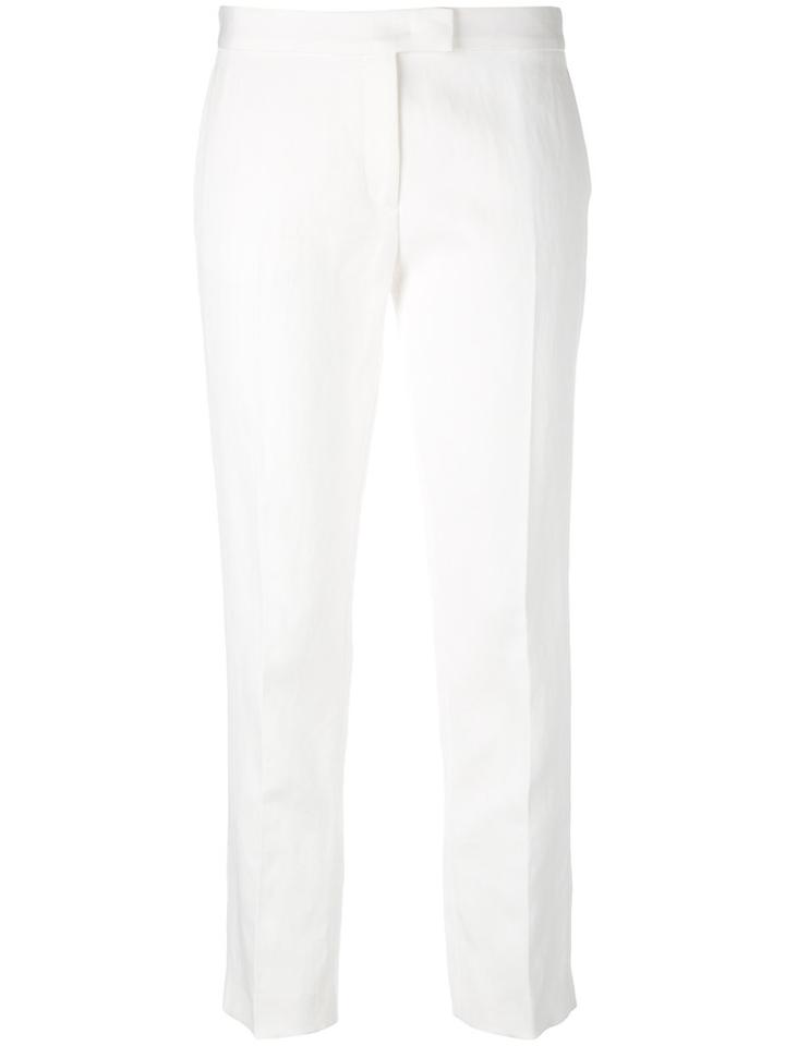 Joseph - Classic Tailored Trousers - Women - Cotton/ramie/polyester/acetate - 42, White, Cotton/ramie/polyester/acetate