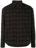Balenciaga Check Flannel Shirt, Men's, Size: 43, Brown, Polyamide/polyester/wool