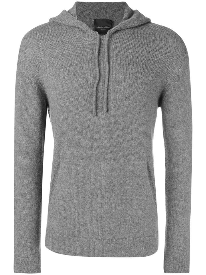 Roberto Collina Hooded Sweater - Grey