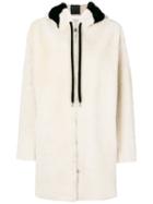 Inès & Maréchal - Fur Detail Hooded Coat - Women - Lamb Skin/lamb Fur - 38, Nude/neutrals, Lamb Skin/lamb Fur