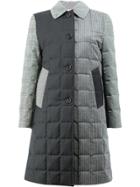 Thom Browne Unconstructed Downfill Bal Collar Overcoat In Funmix