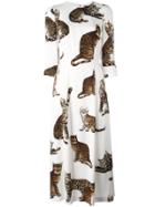 Dolce & Gabbana Cat Print Dress - White