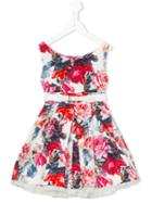 Lapin House - Floral Print Dress - Kids - Cotton - 10 Yrs